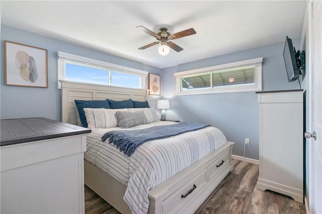 160 Sonnie Dr, Salem Twp Wml, PA 15624 - bedroom featuring dark wood-style flooring and a ceiling fan