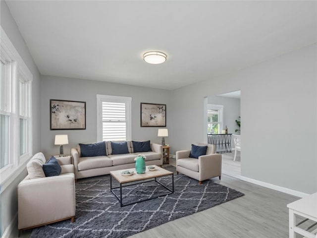 1709 Main St, Aliquippa, PA 15001 - living room featuring wood finished floors and baseboards