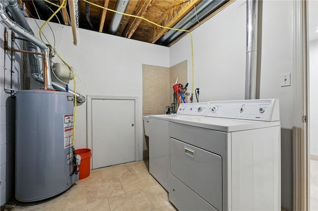 1606 Merriman Ct, South Side, PA 15203 - laundry room featuring washer / clothes dryer and gas water heater
