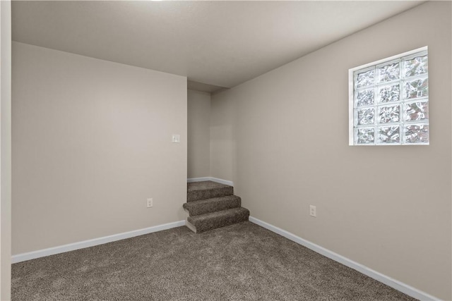 2960 Brevard Ave, Brentwood, PA 15227 - carpeted empty room with baseboards and stairway