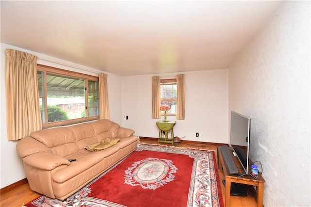 104 Sherwick Dr, Elizabeth Twp/Boro, PA 15037 - living area with wood finished floors and plenty of natural light