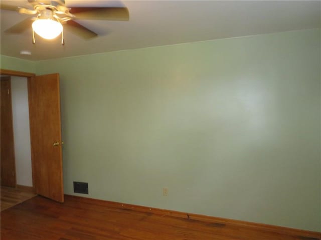 1332 Oakridge Rd, South Fayette, PA 15057 - unfurnished room with wood finished floors and a ceiling fan