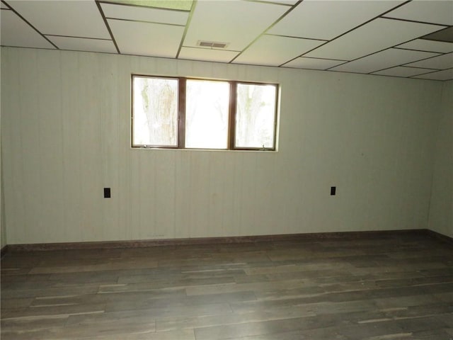 1332 Oakridge Rd, South Fayette, PA 15057 - empty room featuring wood finished floors and a drop ceiling