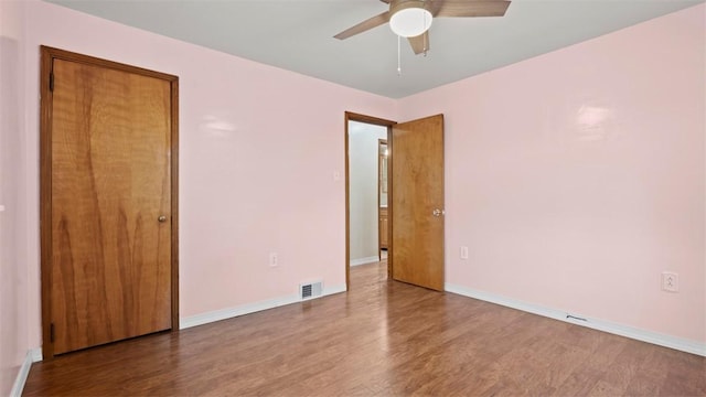 1127 State Route 885, Jefferson Hills, PA 15025 - unfurnished bedroom featuring wood finished floors and ceiling fan
