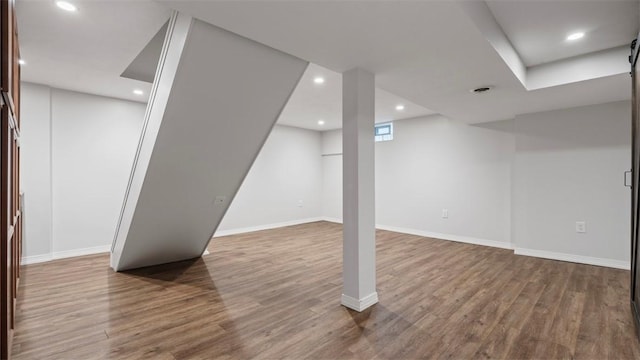 1127 State Route 885, Jefferson Hills, PA 15025 - finished basement with wood finished floors and recessed lighting