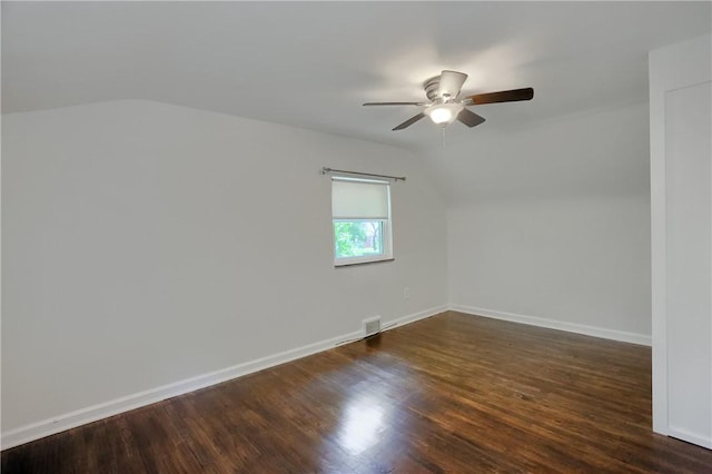 331 Hoffman Rd, Reserve, PA 15212 - bonus room featuring vaulted ceiling, ceiling fan, and dark wood finished floors