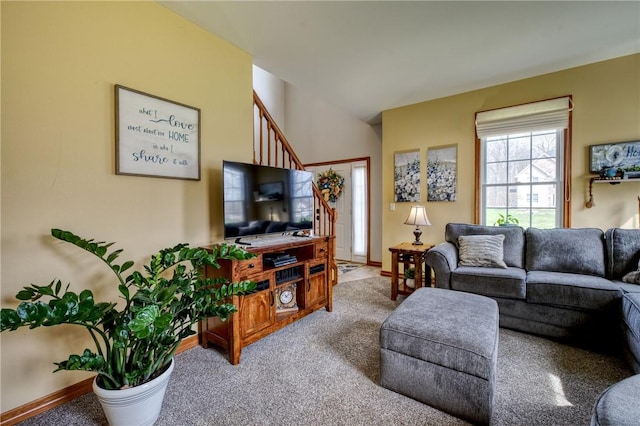 1603 Lori Ln, Hermitage, PA 16148 - living room featuring carpet