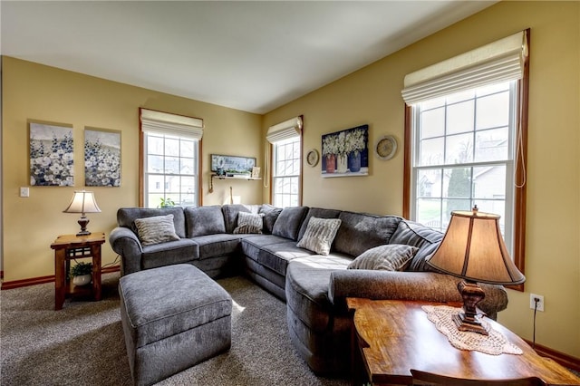 1603 Lori Ln, Hermitage, PA 16148 - carpeted living area featuring baseboards