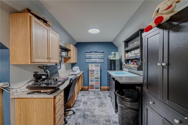 1603 Lori Ln, Hermitage, PA 16148 - office space featuring vaulted ceiling and light wood-style flooring