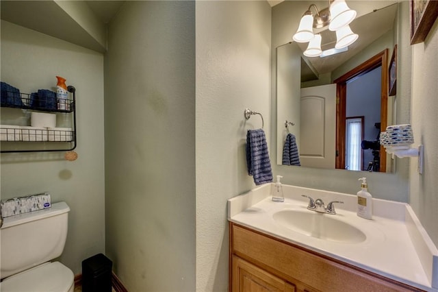 1603 Lori Ln, Hermitage, PA 16148 - bathroom with vanity and a chandelier