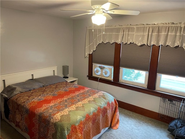 2568 Mercer St, Sandy Lake Boro, PA 16145 - carpeted bedroom featuring a ceiling fan