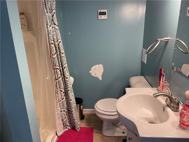 2568 Mercer St, Sandy Lake Boro, PA 16145 - bathroom featuring tile patterned flooring, a shower with shower curtain, and vanity