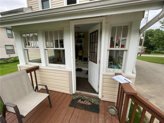 2568 Mercer St, Sandy Lake Boro, PA 16145 - view of deck