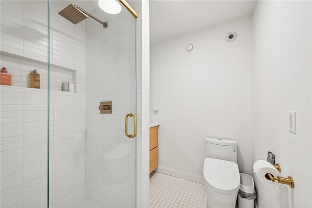 3019 Oak Ridge Ln, Saltlick Twp, PA 15622 - full bath with a shower stall and tile patterned floors