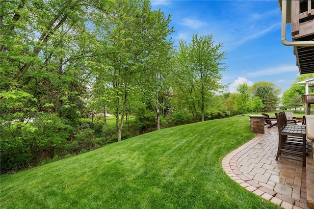 330 Warrick Dr, Seven Fields Boro, PA 16046 - view of grassy yard featuring a patio area