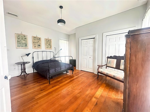 389 Rices Landing Rd, Luzerne Twp, PA 15433 - bedroom with light wood-style flooring and multiple closets