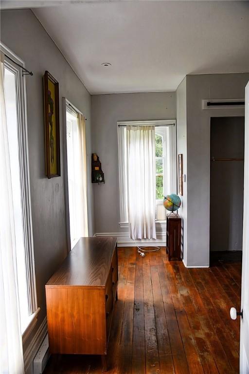 389 Rices Landing Rd, Luzerne Twp, PA 15433 - home office with dark wood-style flooring