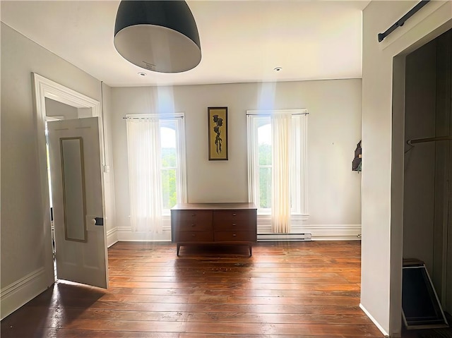 389 Rices Landing Rd, Luzerne Twp, PA 15433 - entrance foyer with dark wood-style flooring and baseboards