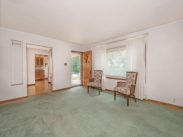 127 Pleasant Hills Blvd, Pleasant Hills, PA 15236 - unfurnished room with ornamental molding and carpet floors
