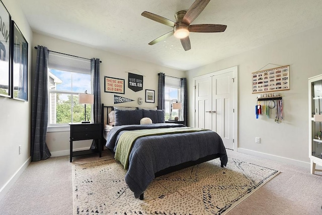 622 Burberry Blvd, Lehigh Twp, PA 16063 - bedroom featuring carpet flooring, ceiling fan, and a closet