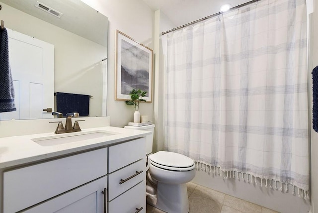 622 Burberry Blvd, Lehigh Twp, PA 16063 - bathroom featuring vanity, tile patterned floors, and shower / bathtub combination with curtain
