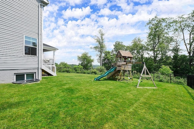 622 Burberry Blvd, Lehigh Twp, PA 16063 - view of yard with a playground and stairs