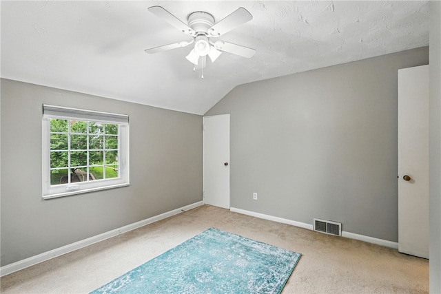 717 Kewanna Ave, Mt Lebanon, PA 15234 - empty room with carpet, ceiling fan, and lofted ceiling