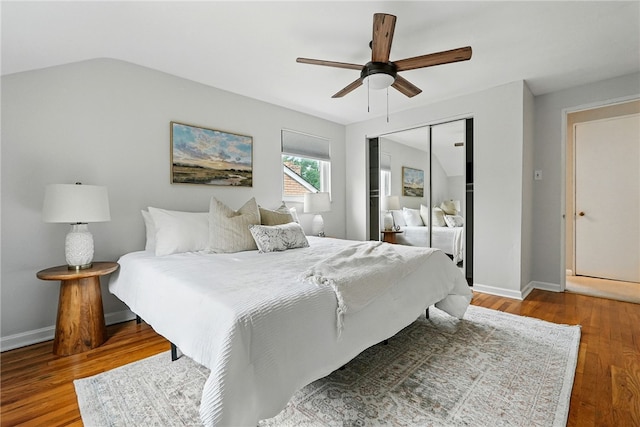 717 Kewanna Ave, Mt Lebanon, PA 15234 - bedroom with a closet, wood finished floors, and ceiling fan