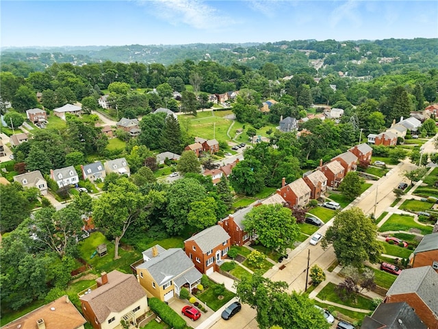 717 Kewanna Ave, Mt Lebanon, PA 15234 - aerial view of property and surrounding area with nearby suburban area