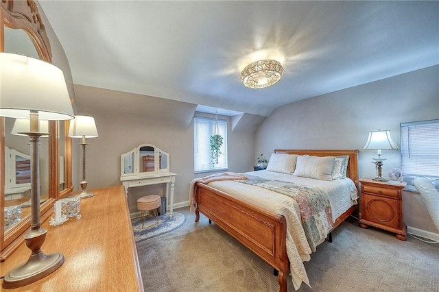725 Dunster St, Brookline, PA 15226 - carpeted bedroom featuring baseboards and vaulted ceiling