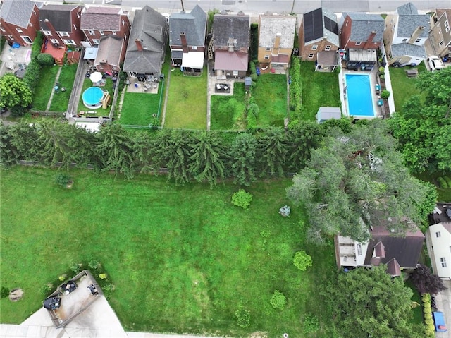 725 Dunster St, Brookline, PA 15226 - aerial overview of property's location featuring a pool area and nearby suburban area