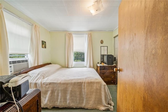 1920 Renton Rd, Plum Boro, PA 15239 - carpeted bedroom featuring ornamental molding and cooling unit