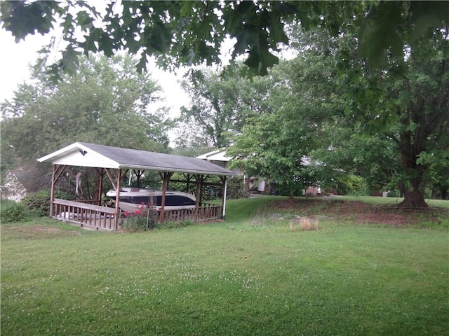 110 Raymond Ave, Luzerne Twp, PA 15417 - view of green lawn featuring a gazebo