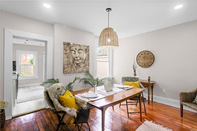 927 Greenfield Ave, Greenfield, PA 15217 - dining area with wood-type flooring and baseboards