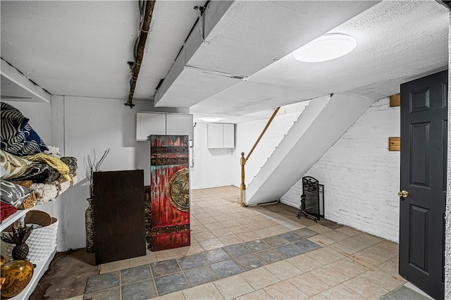927 Greenfield Ave, Greenfield, PA 15217 - finished basement featuring a textured ceiling