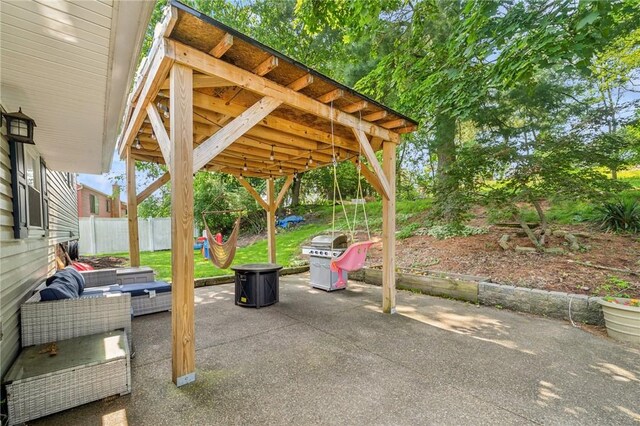 425 Sandy Dr, Shaler, PA 15116 - view of patio / terrace with grilling area and a playground