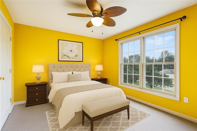 246 Johnston Rd, Bentleyville, PA 15314 - carpeted bedroom featuring baseboards and ceiling fan