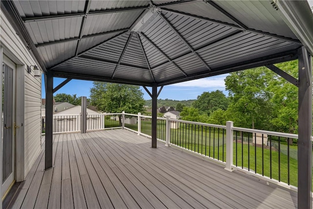 1072 Aetna Dr, Wayne Twp Law, PA 16117 - deck with a gazebo and a yard