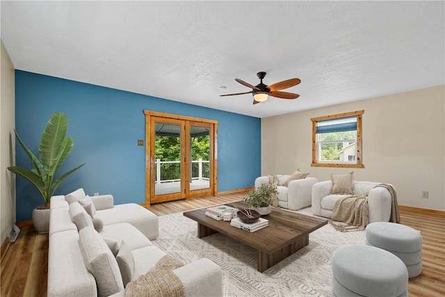 1072 Aetna Dr, Wayne Twp Law, PA 16117 - living area with ceiling fan and wood finished floors