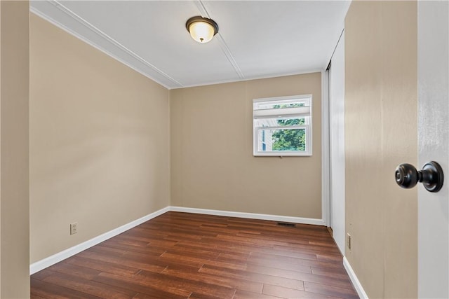 1072 Aetna Dr, Wayne Twp Law, PA 16117 - empty room with dark wood-type flooring and crown molding