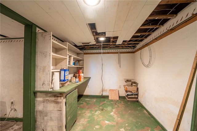 4177 Main St, Cook Twp, PA 15687 - below grade area featuring baseboards