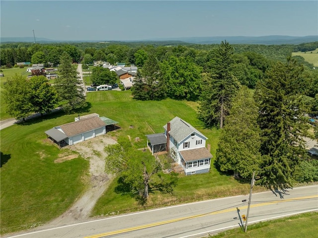 4177 Main St, Cook Twp, PA 15687 - aerial view of property and surrounding area featuring a forest