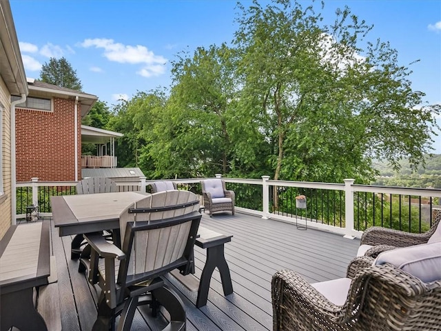 1713 Buchanan Ext, Aliquippa, PA 15001 - wooden terrace with outdoor dining space