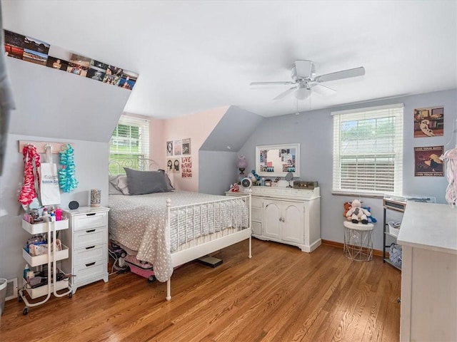 1713 Buchanan Ext, Aliquippa, PA 15001 - bedroom featuring light wood finished floors, lofted ceiling, and a ceiling fan