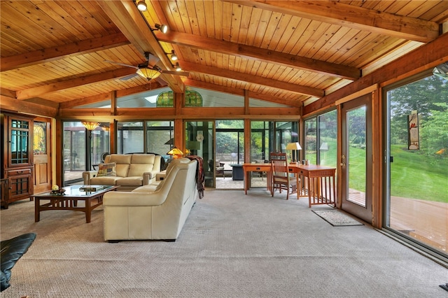 2370 Morrow Rd, Upper St Clair, PA 15241 - sunroom with carpet floors, healthy amount of natural light, and wood ceiling