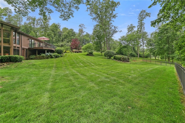 2370 Morrow Rd, Upper St Clair, PA 15241 - view of yard with a wooden deck