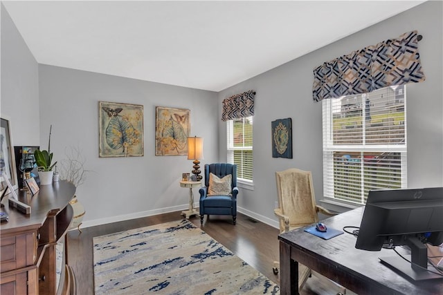 205 Regency Dr, North Strabane, PA 15330 - home office featuring healthy amount of natural light and wood finished floors