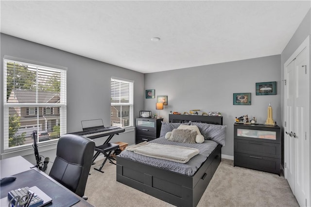 205 Regency Dr, North Strabane, PA 15330 - bedroom with light carpet and an office area