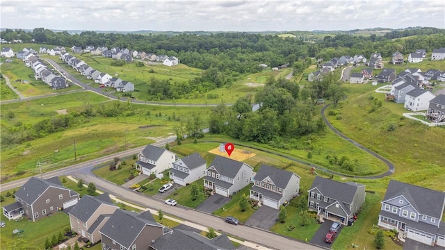 205 Regency Dr, North Strabane, PA 15330 - aerial view of property and surrounding area with nearby suburban area