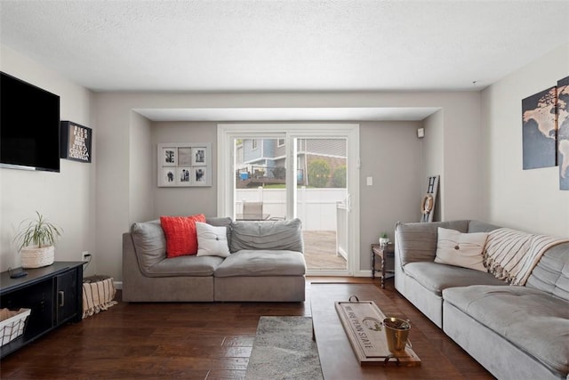 410 Redrome Cir E, South Fayette, PA 15017 - living area with wood finished floors and a textured ceiling